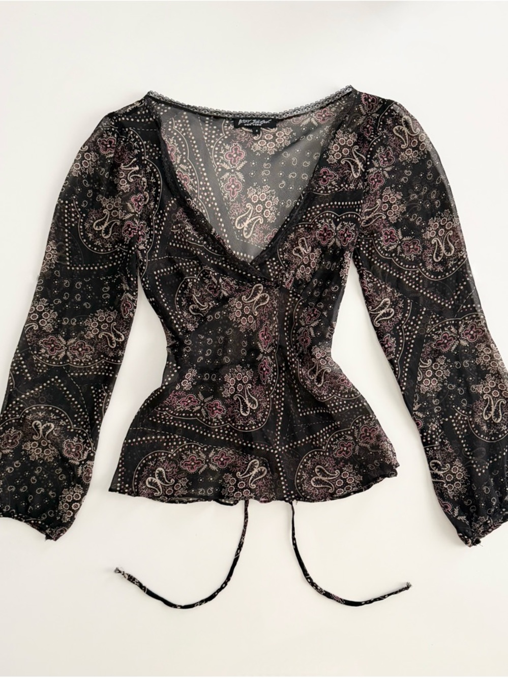 Betsey Johnson 100% silk blouse